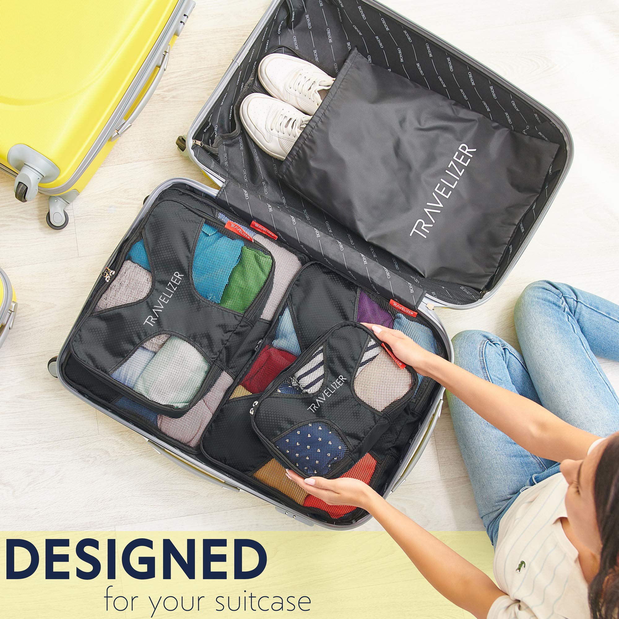 5-Piece Travel Packing Cubes Set - Lightweight Luggage Organizers for Suitcases & Backpacks | Perfect for Business Trips, Vacations & Weekend Getaways