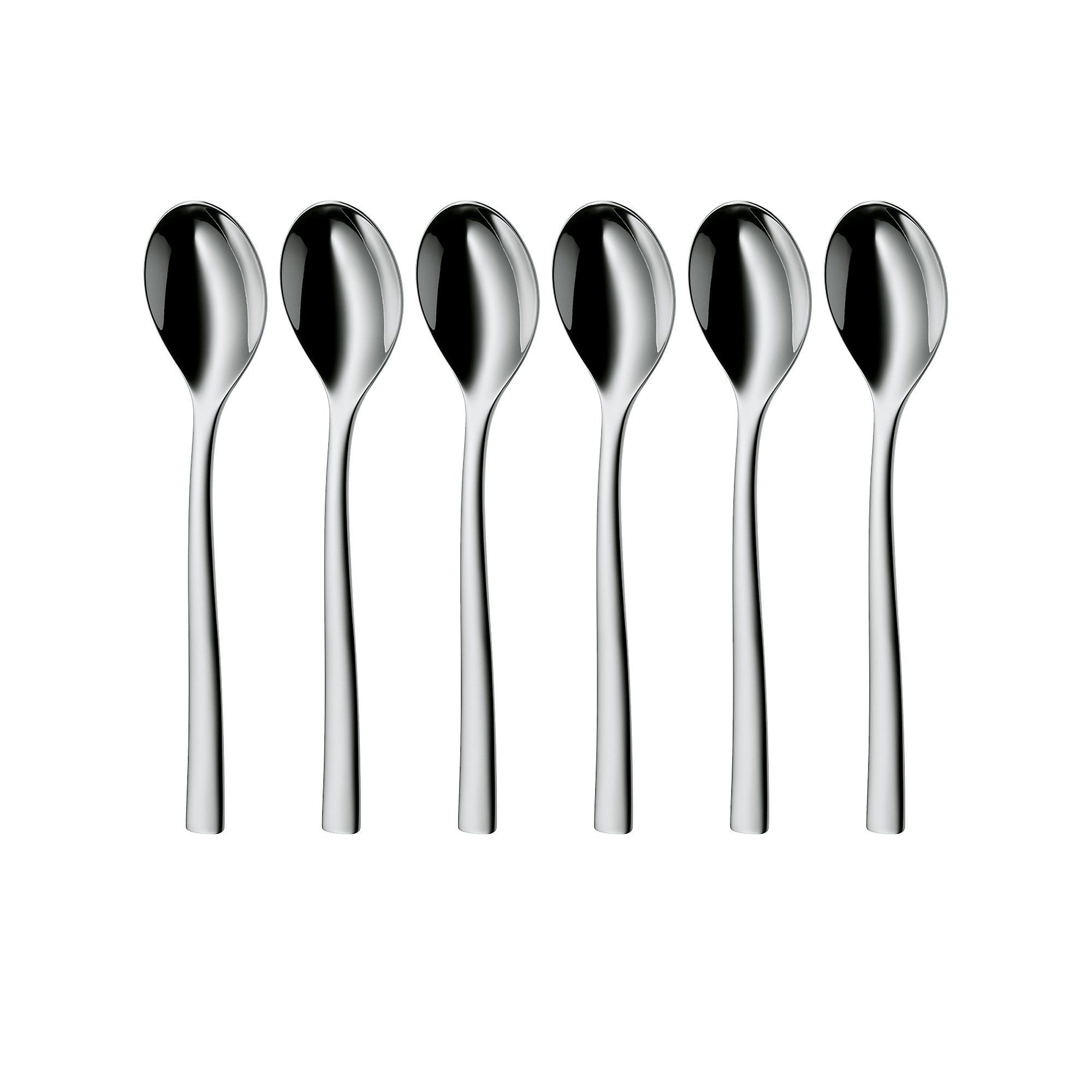 WMF Palermo 1177976040 Stainless Steel Coffee Spoons Set of 6 - Perfect for Espresso, Tea, Desserts & Coffee Shops