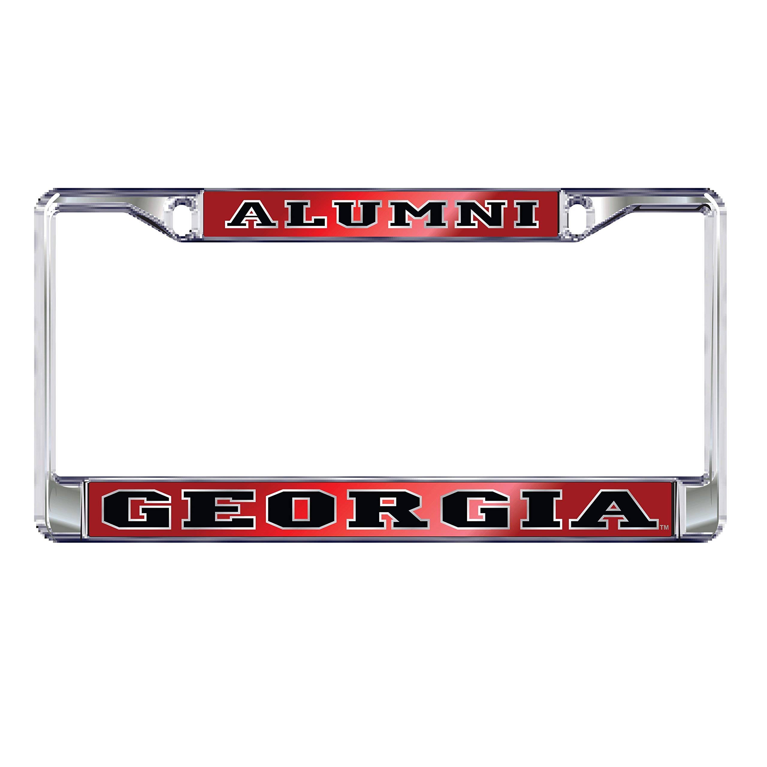 UGA University of Georgia Alumni Chrome Metal License Plate Tag Frame - Show Your Bulldog Pride with This Durable Car Accessory for Alumni, Fans & Graduates - Perfect for Tailgating, Campus Parking & Game Day Spirit