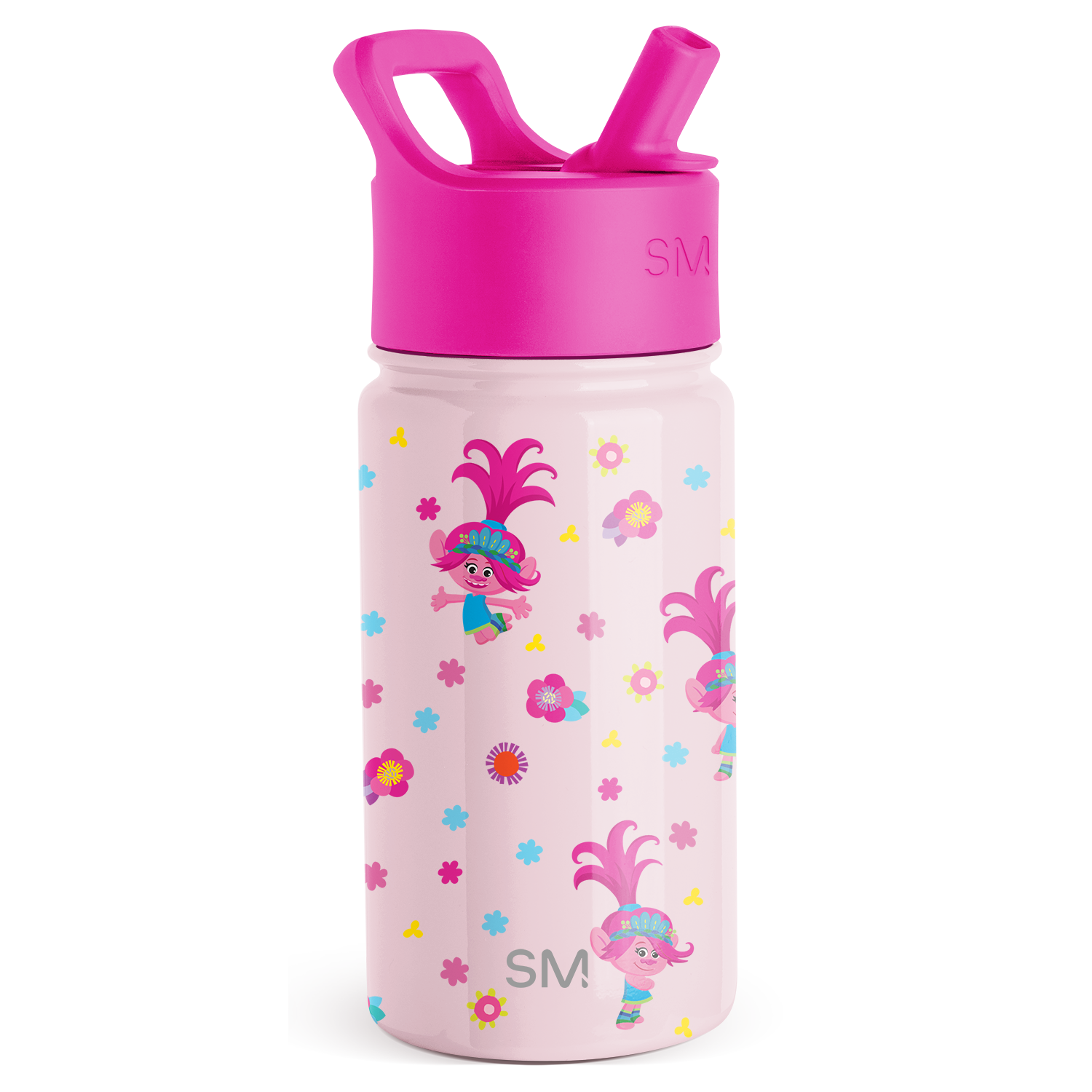 Summit Kids Water Bottle with Straw Lid - BPA Free, Leak Proof, 12oz Insulated Stainless Steel Bottle for School, Sports & Outdoor Activities