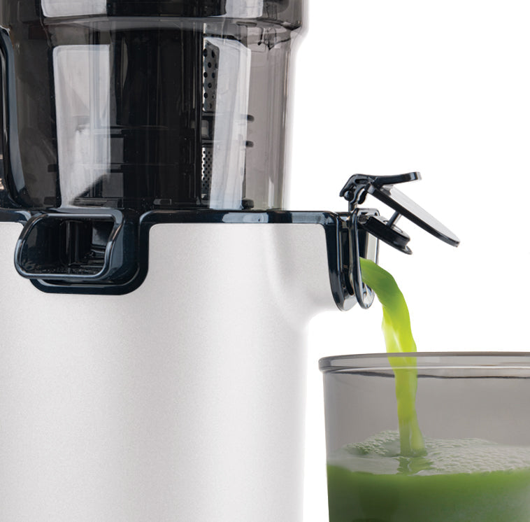 Shine Kitchen Co.® Certified Refurbished Cold Press Juicer - XL Wide Feed Chute for Fruits & Vegetables - Perfect for Healthy Juicing, Detox & Weight Loss