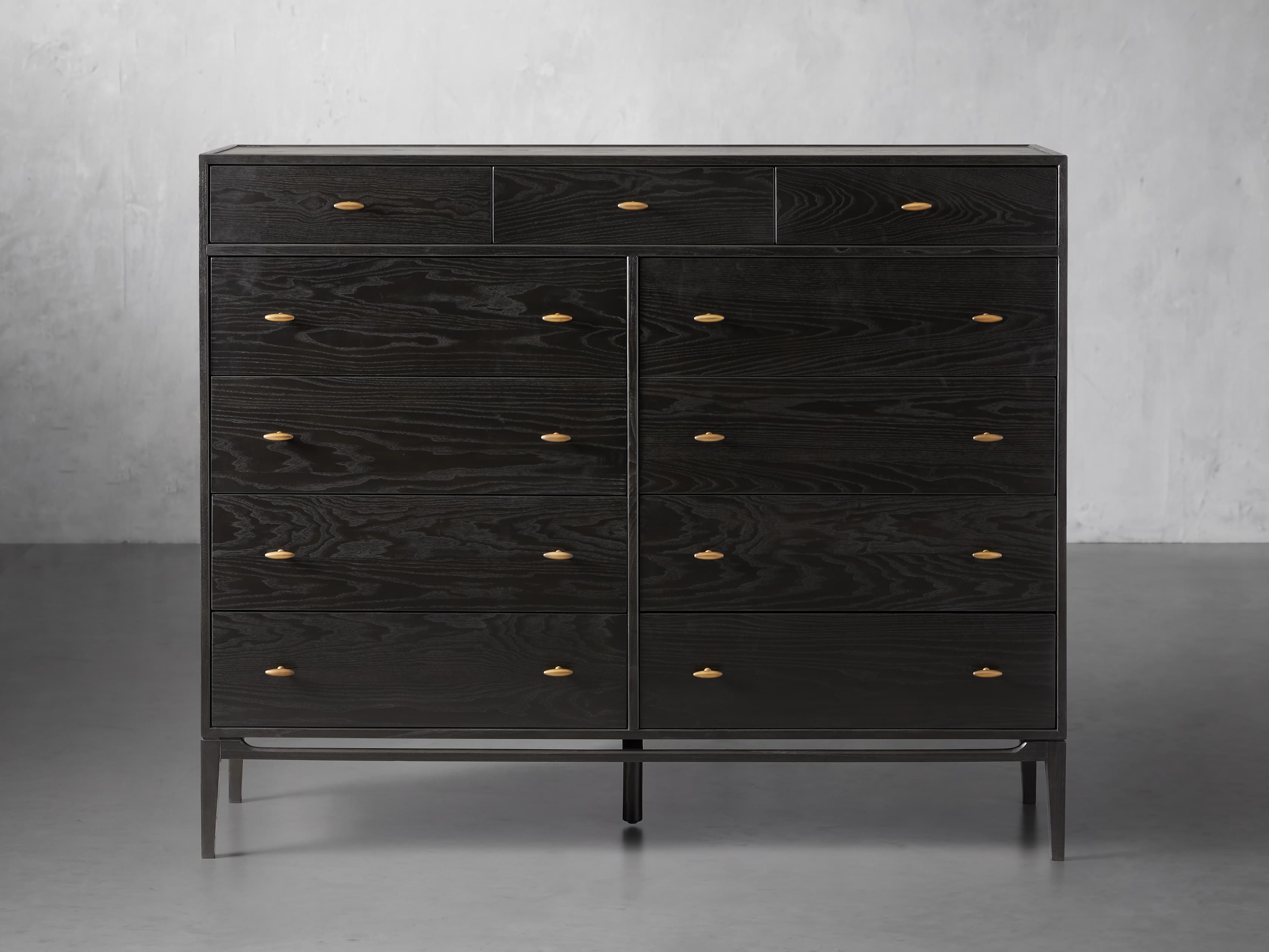 Brock Eleven Drawer Dresser - Modern Wooden Chest of Drawers for Bedroom Storage & Organization | Perfect for Clothes, Linens & Accessories | Space-Saving Furniture for Home, Apartment & Dorm Room