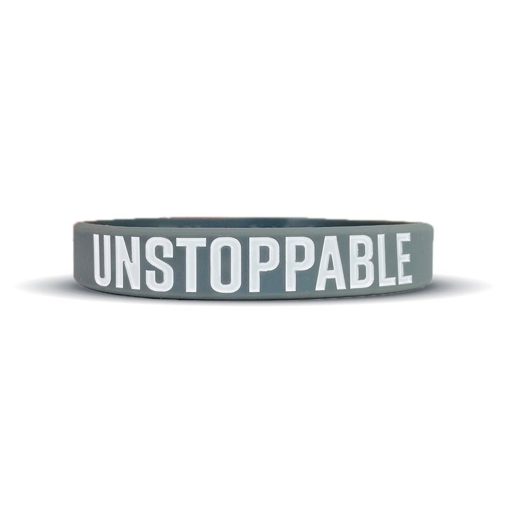 UNSTOPPABLE Motivational Wristbands - Inspirational Silicone Bracelets for Men & Women - Perfect for Workouts, Sports & Daily Motivation