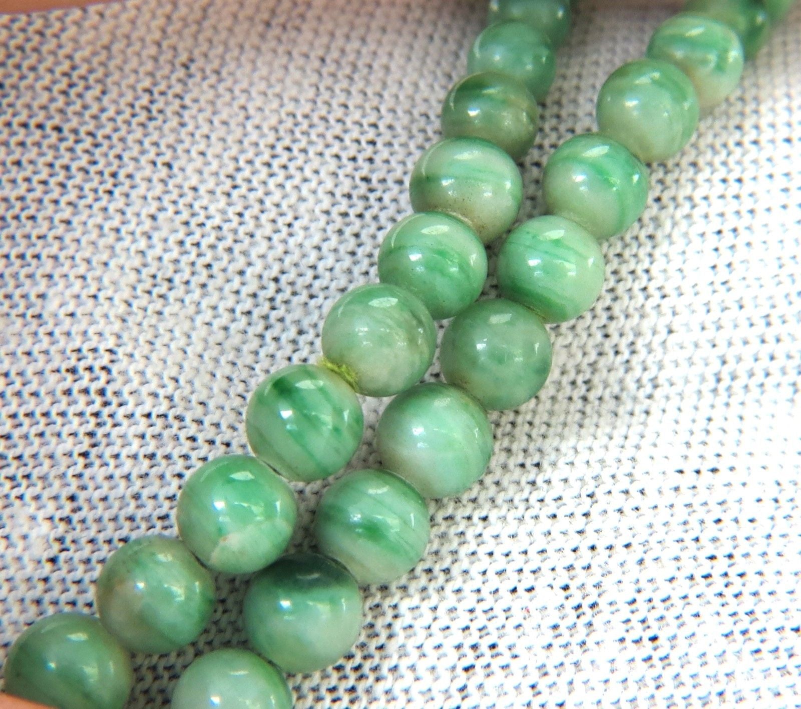 10.20mm Natural Green Jade Bead Necklace - 290ct GIA Certified Genuine Jade Jewelry for Women, Perfect for Weddings, Parties & Special Occasions