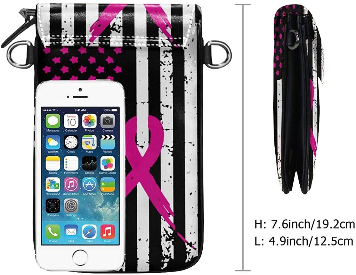 Lion Galaxy Sky Small Crossbody Phone Purse Bag for Women - RFID Blocking Smartphone Wallet with Credit Card Slots & Removable Strap - Perfect for Travel, Shopping, and Daily Use