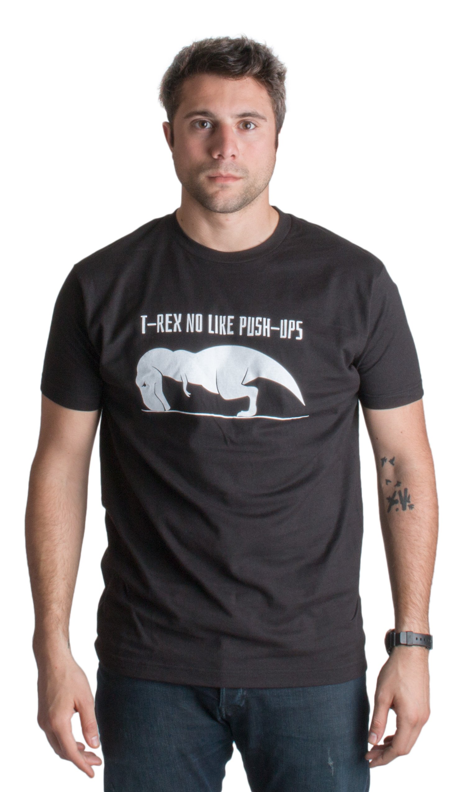 Funny T-Rex No Like Push-Ups Fitness Shirt - Cross Training & Workout Tee for Gym Lovers | Perfect for Gym, Running & Casual Wear