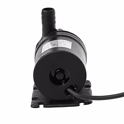 12V Solar Brushless DC Water Pump - 800L/H 5m High Flow Circulating Pump, 19W Durable Submersible Pump for Aquariums, Hydroponics, Solar Water Systems & Outdoor Fountains