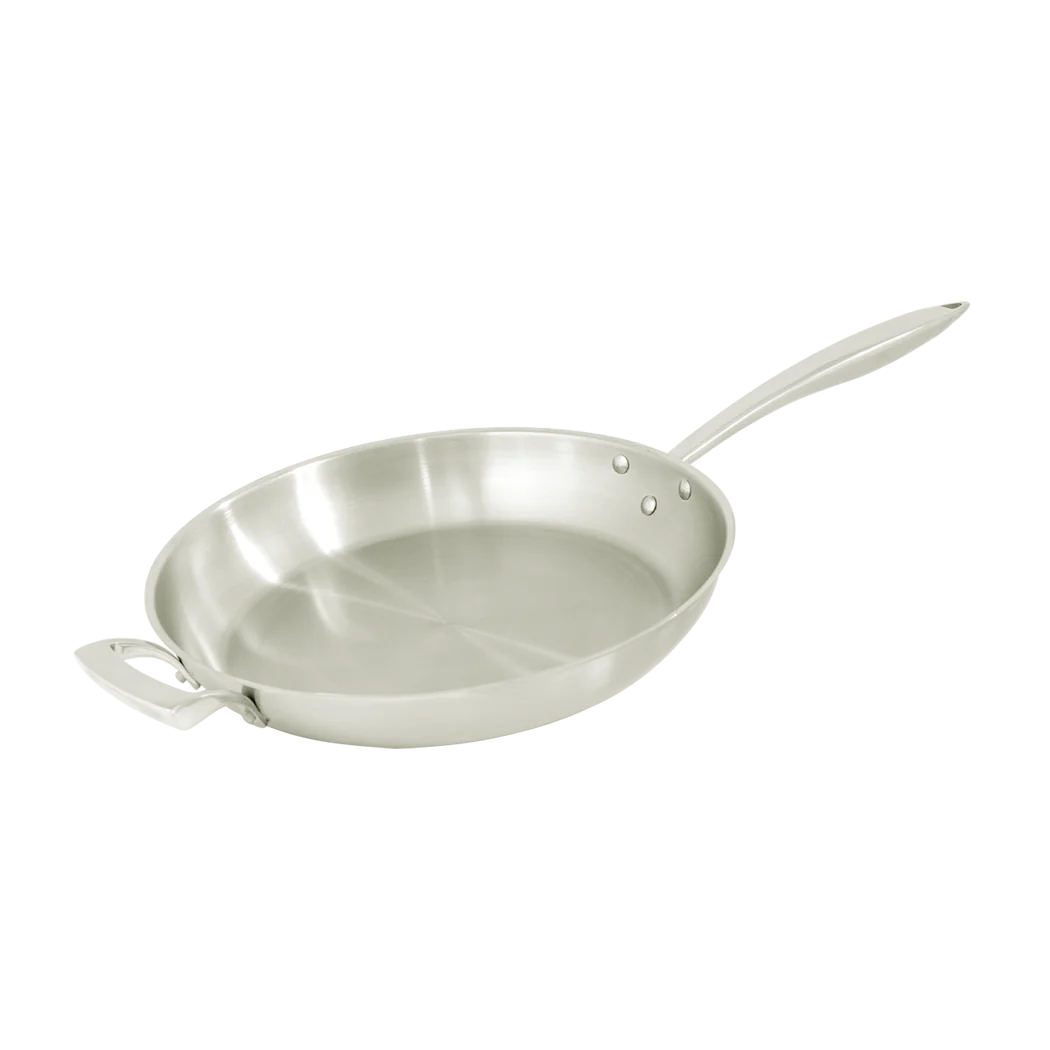 Thermalloy Deluxe 12-Inch Stainless Steel Fry Pan - Professional Nonstick Skillet for Searing, Frying & Cooking - Perfect for Home Kitchen & Restaurant Use