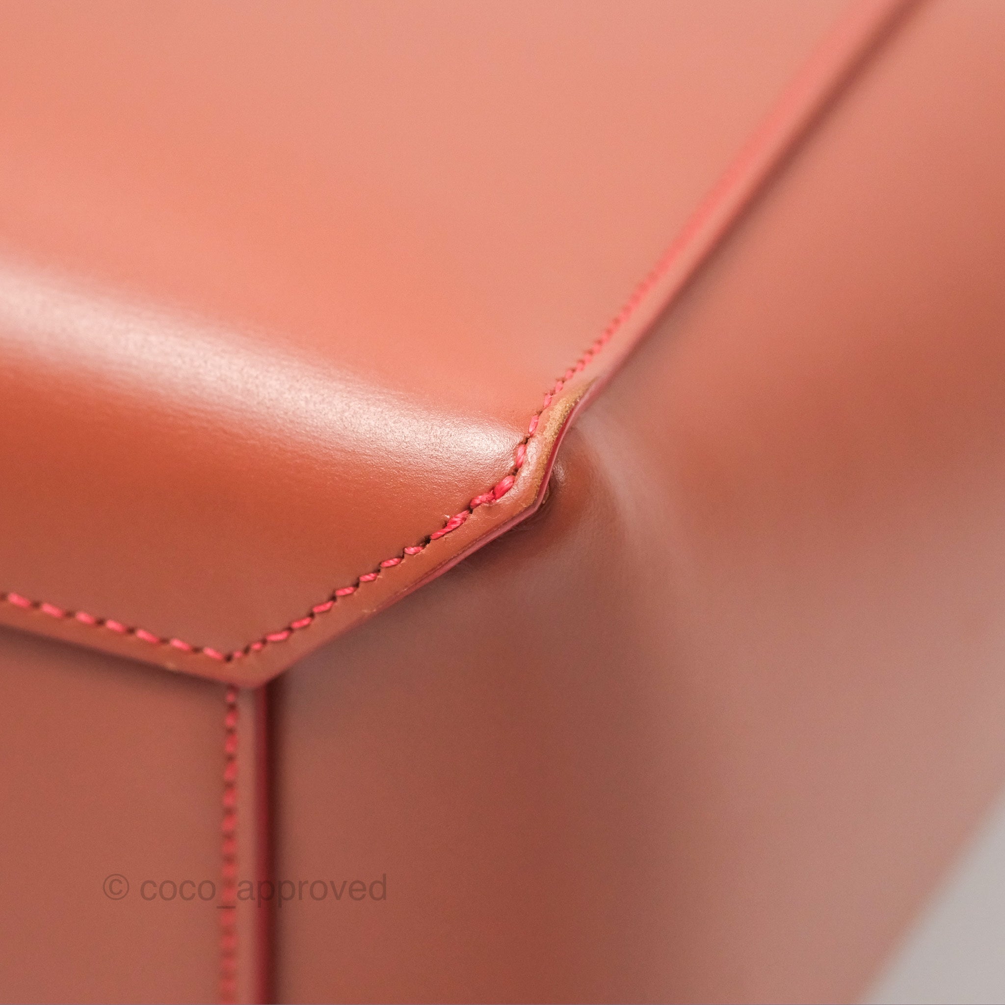 Celine Micro Belt Bag in Terracotta | Smooth Leather with Gold Hardware | Perfect for Work, Travel & Everyday Use