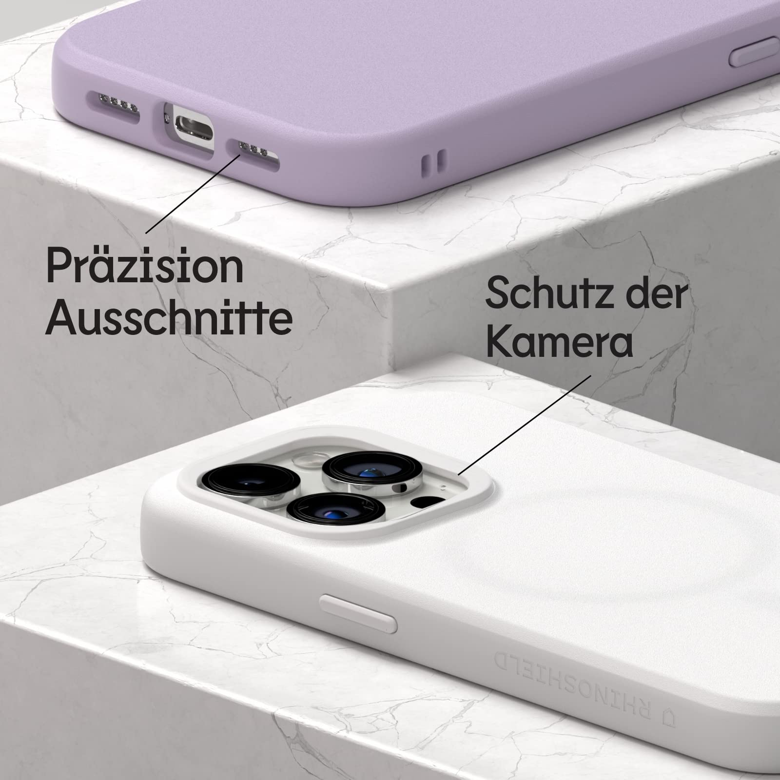 RhinoShield iPhone 14 Pro Case | SolidSuit MagSafe Compatible - Slim Shockproof Protective Cover with Premium Finish - 3.5m Drop Protection - Classic White | Perfect for Everyday Use, Travel & Outdoor Activities