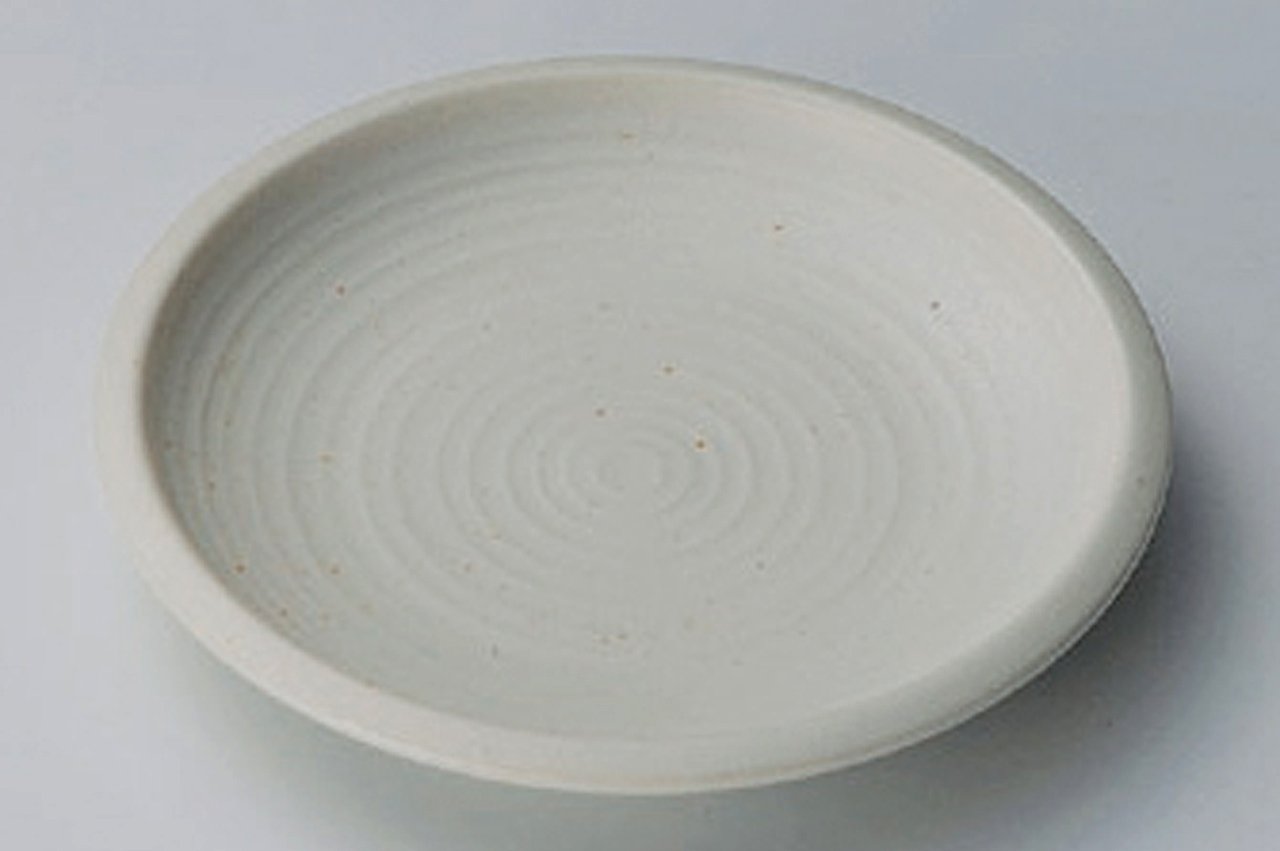 Premium Jiki Japanese Traditional White Porcelain Medium Plates - Set of 4 for Dining, Entertaining & Home Decor