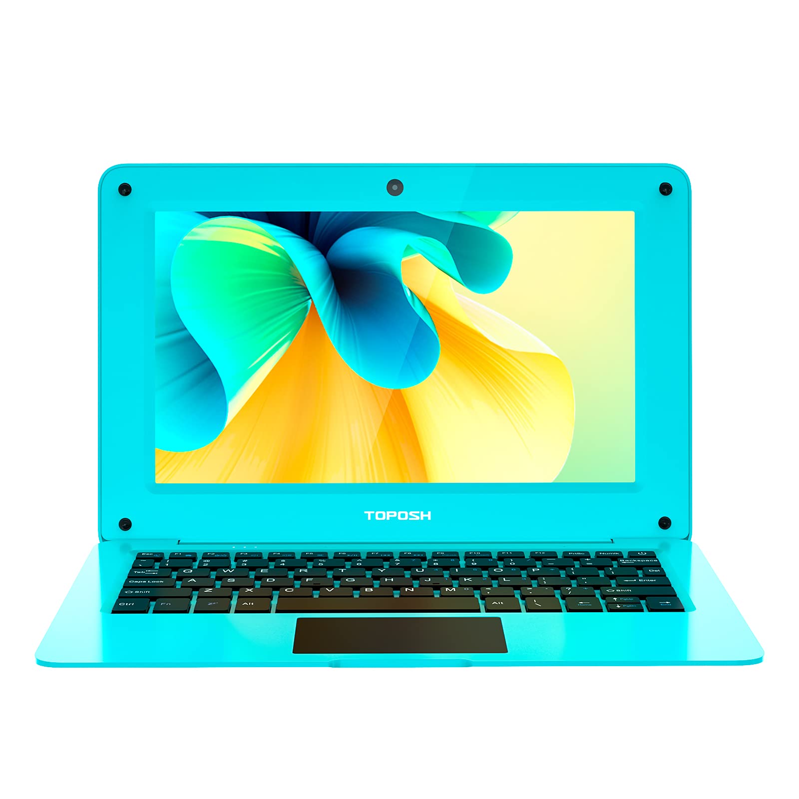 TOPOSH 10.1 Inch Kids Laptop - Windows 10 Notebook Computer with Intel Celeron N3350 Dual-Core Processor, 3GB RAM, 32GB SSD, WiFi, Bluetooth & US Keyboard - Perfect for Online Learning, Homeschooling & Kids Educational Games (Green)
