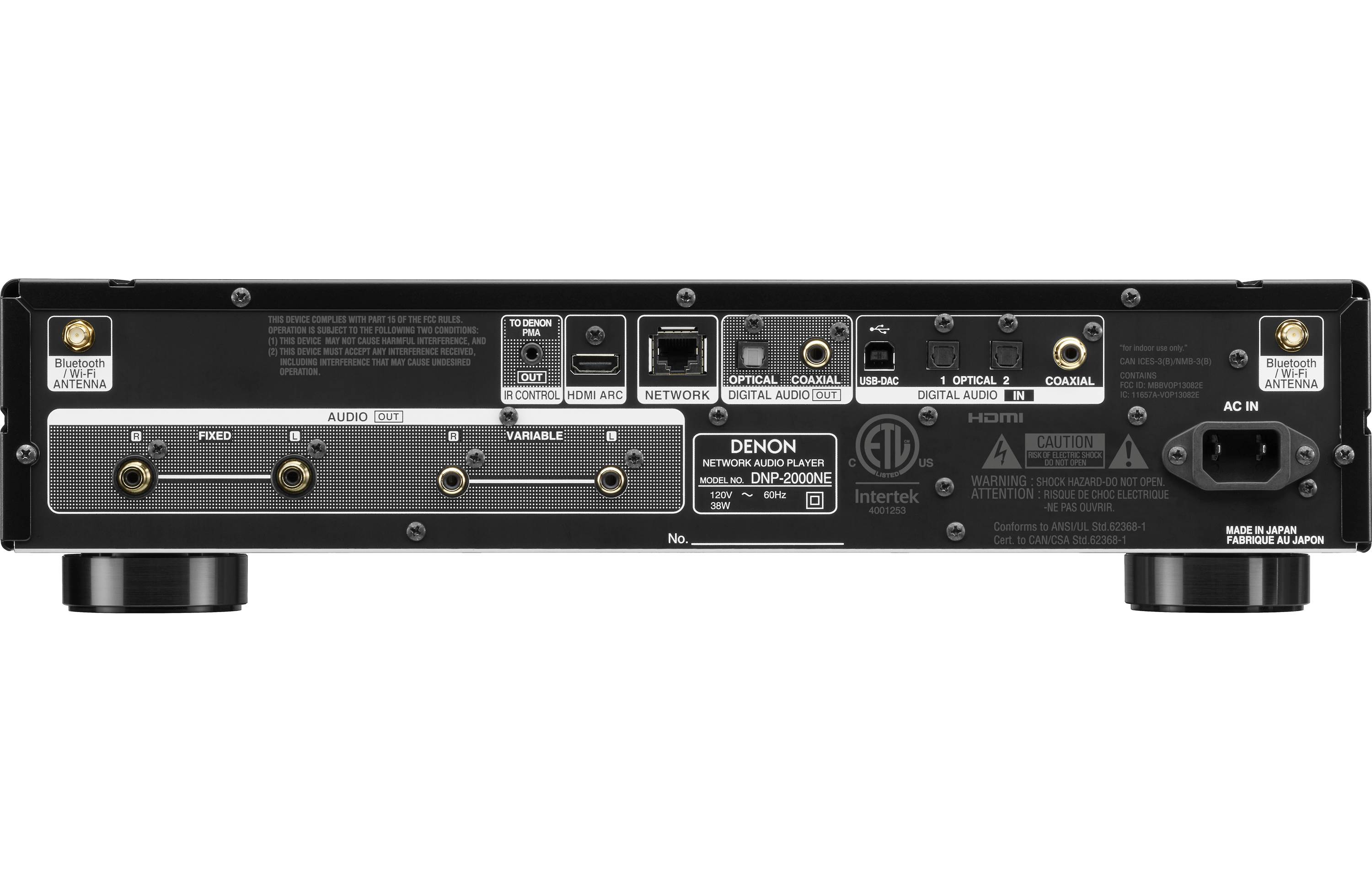 Denon DNP-2000NE High-Resolution Network Audio Streamer with HEOS Built-in | Wireless Music Streaming for Home Theater & Hi-Fi Systems | Perfect for Audiophiles & Multi-Room Audio Setup