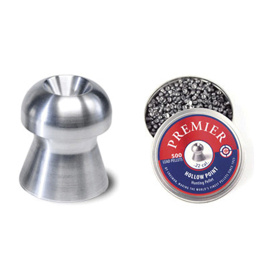 Crosman Premier Hollow Point Pellets .22 Caliber - High Precision Airgun Ammo for Hunting & Target Practice