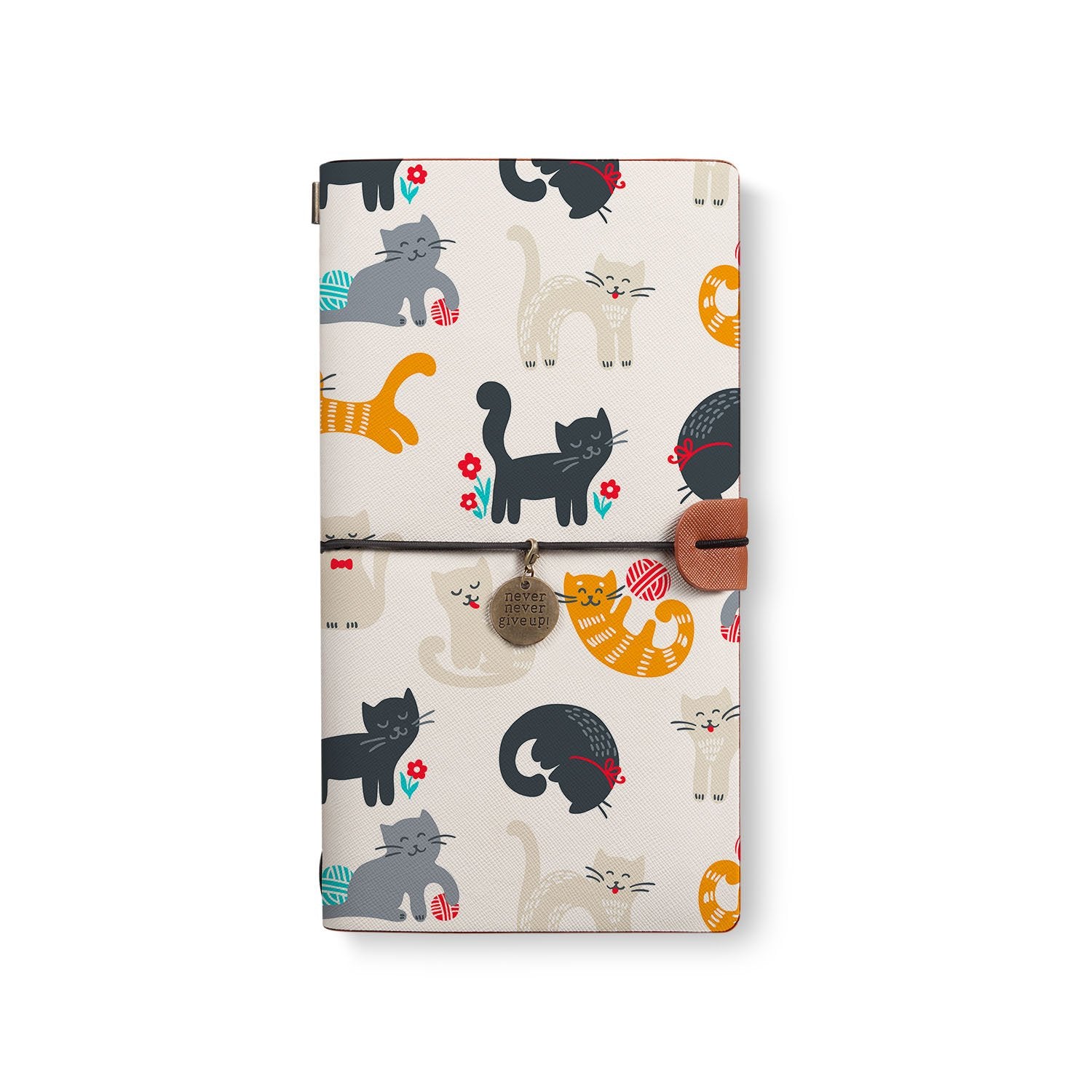 Premium Traveler's Notebook for Cat Lovers - Leather Journal with Refillable Pages - Perfect for Pet Owners, Writers & Travel Enthusiasts | Great for Journaling, Sketching & Gift Giving