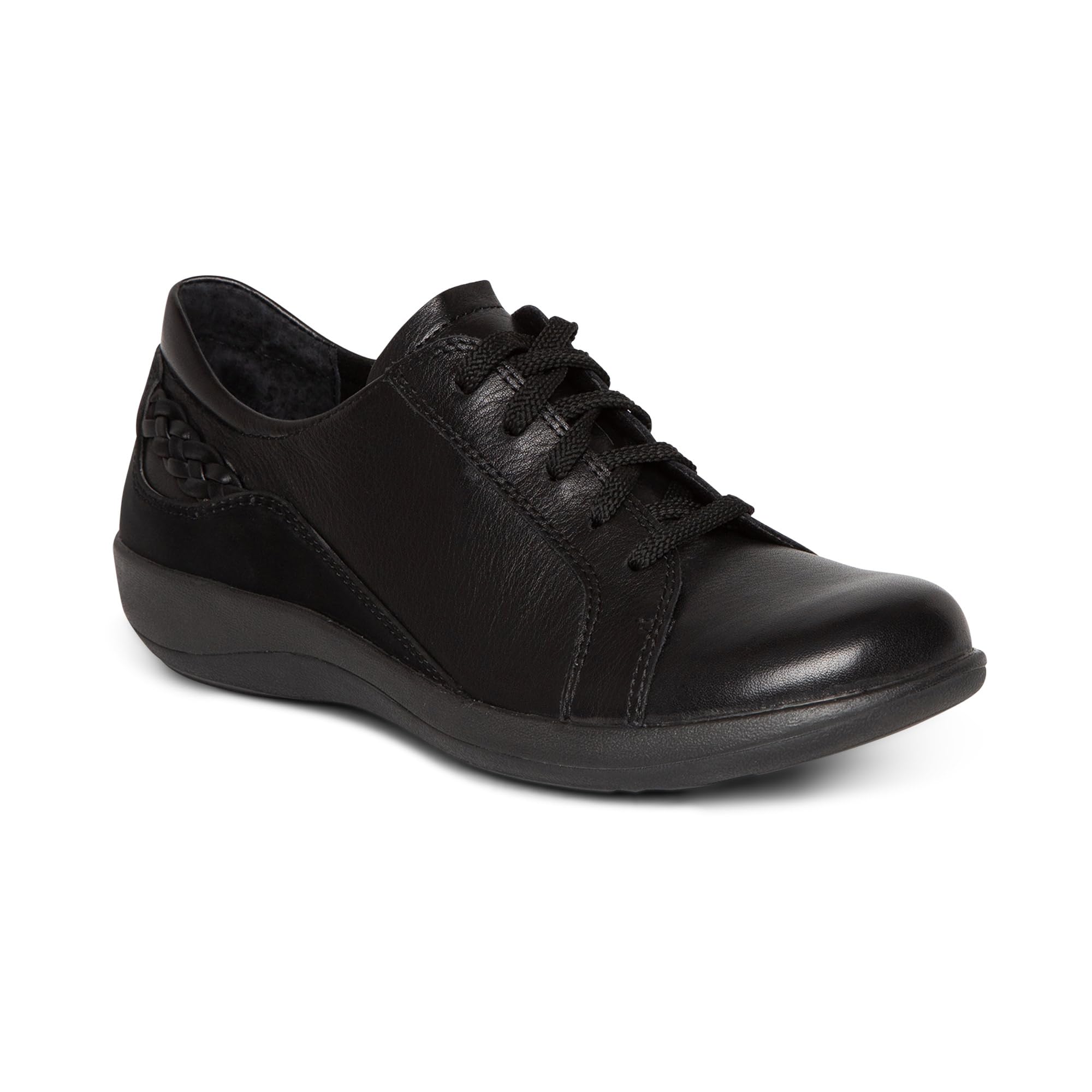 Aetrex Women's Dana Orthopedic Lace-Up Oxford Leather Shoes - Lightweight Casual Sneakers with Arch Support for Walking, Work & Everyday Comfort