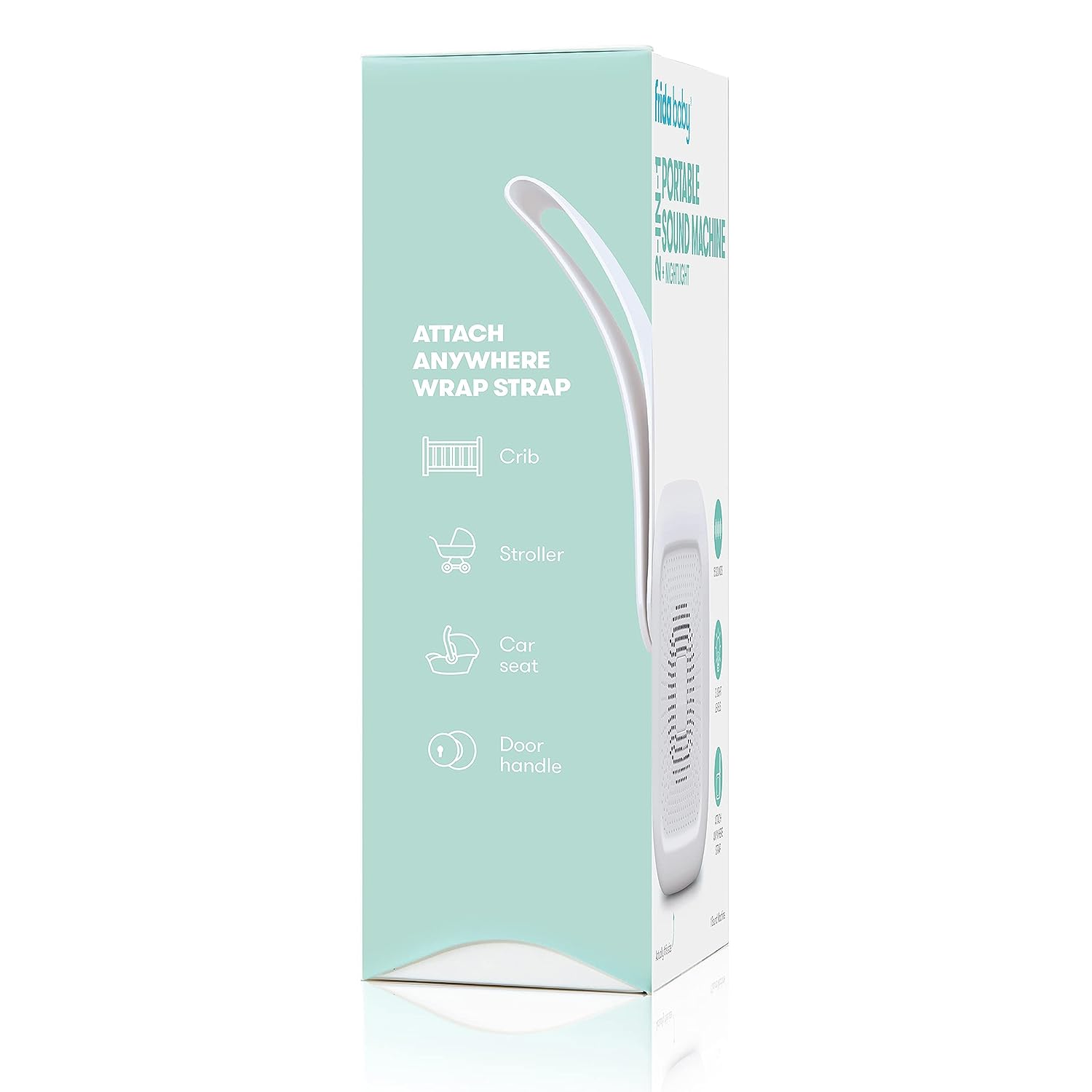 2 in 1 Portable Sound Machine and Nightlight for Baby - White Noise Maker & Soothing Night Light for Nursery, Bedroom, Travel, and Office Use