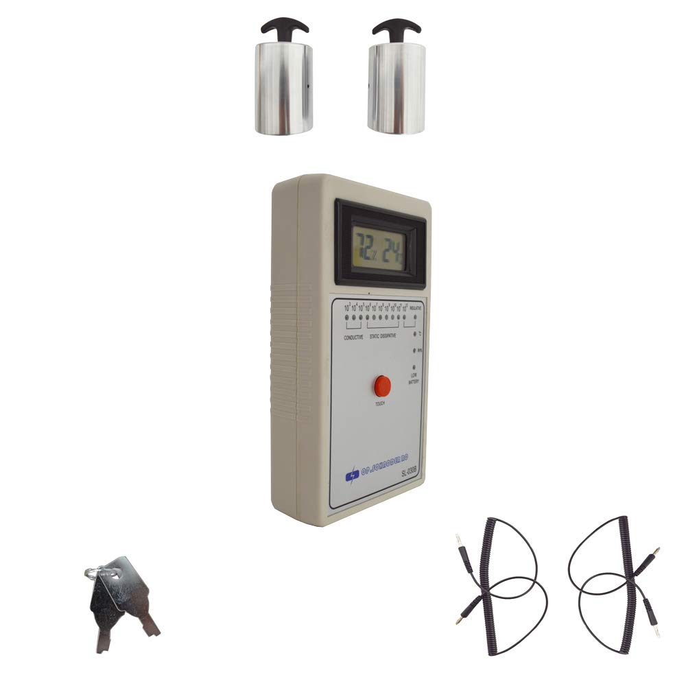 Digital Heavy Hammer Surface Resistance Tester - High Precision Capacitance Meter & Resistor for Electronics, PCB Testing & Industrial Quality Control
