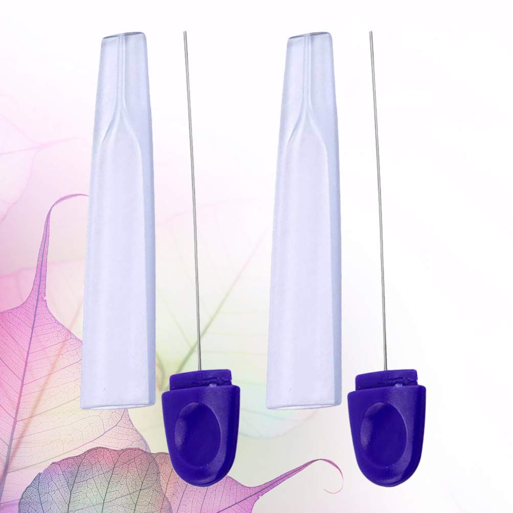 Luxshiny 2-Pack Stainless Steel Cake Tester Needles - Professional Baking Tool for Cakes, Muffins, Bread - Perfect for Home Bakers & Professional Chefs (Blue) - Ideal for Testing Doneness, Baking Classes & Kitchen Gifts