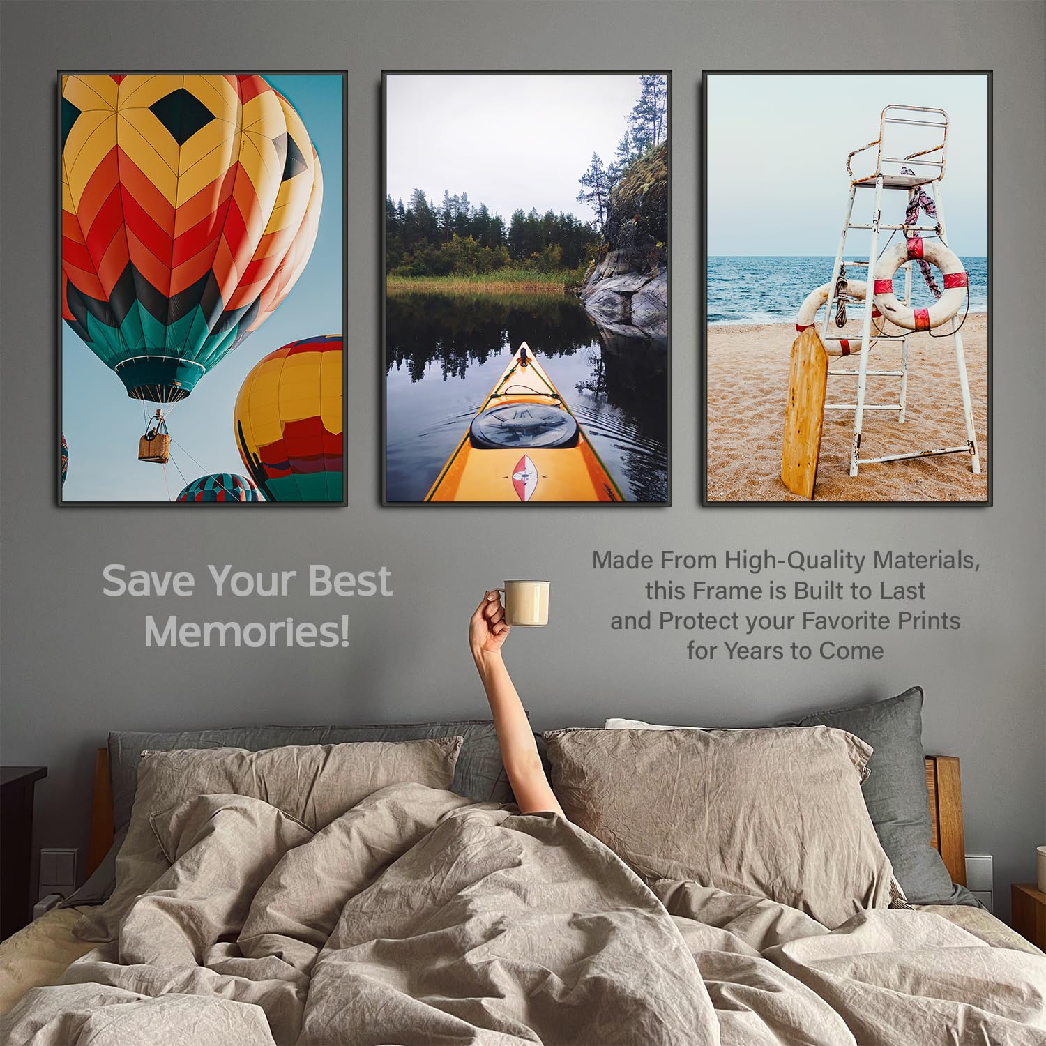 Plexon 24x36 Black Poster Frame - Large Wall Picture Frame for Photos, Artwork, and Gallery Displays - Perfect for Home, Office, and Classroom Decor