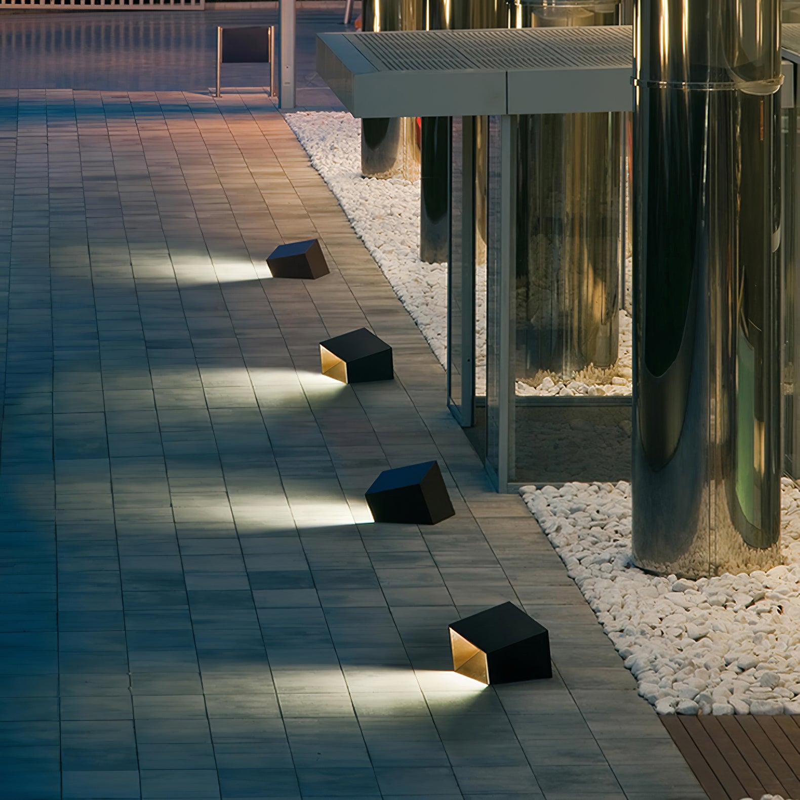 Solar Powered LED Cube Garden Lights - Waterproof Outdoor Decorative Lighting for Patio, Yard, Pathway & Landscape - Warm White & Cool White Options