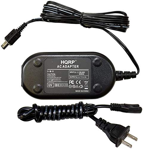 HQRP AC Adapter/Charger Compatible with JVC Camcorders AP-V14 AP-V15 AP-V16 GZ-MG630A GZ-MG21U GR-D72U - Power Supply for JVC Video Camera Charging & Travel Use