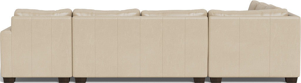 Track 141 Genuine Leather Corner Sectional Sofa with Right Chaise Lounge - Perfect for Living Room, Family Room & Home Theater Comfort