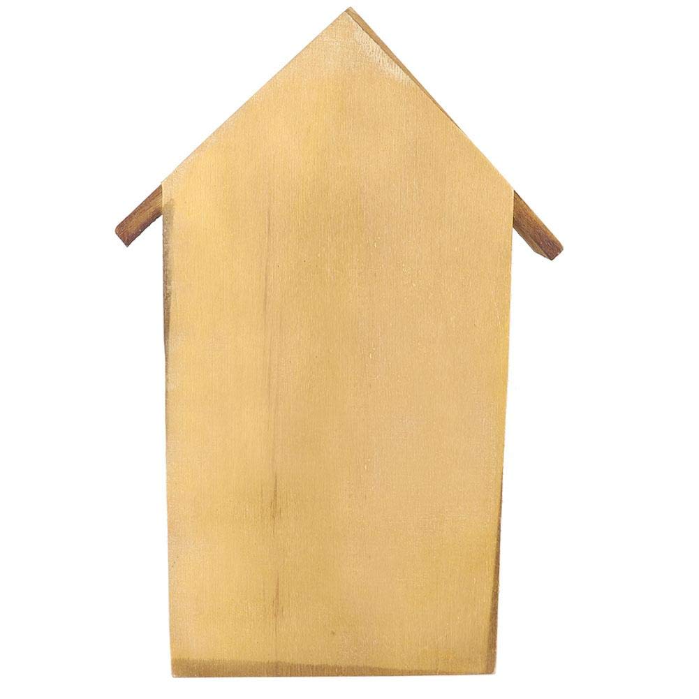 Wooden Bee House for Garden - 7.7x1.5x11.7in Natural Wood Insect Hotel, Shelter & Nesting Box for Solitary Bees - Perfect for Outdoor Garden Decoration & Pollinator Habitat Enhancement