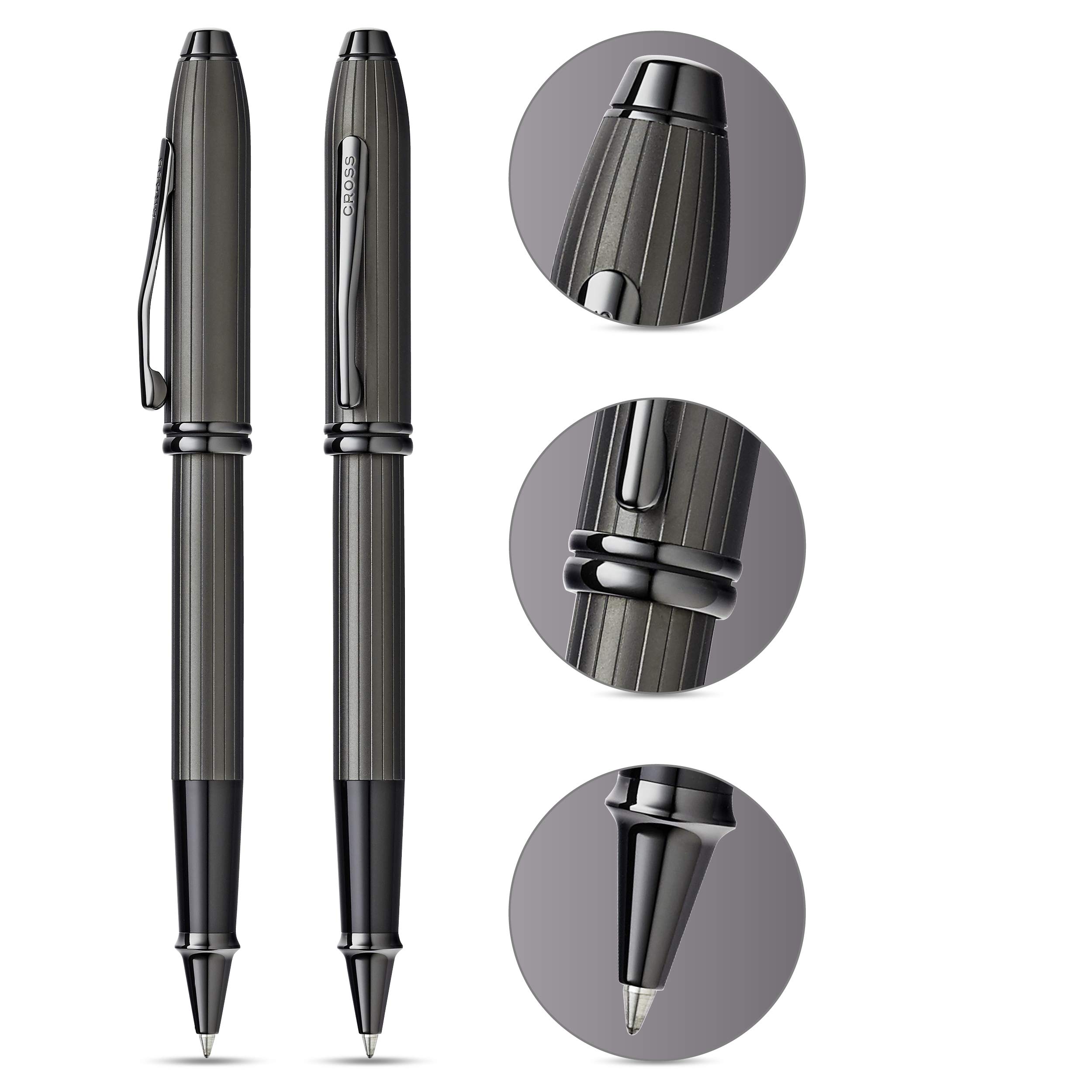 Cross Townsend Rollerball Pen - Limited Edition Luxury Gift Box Set in Matte Black | Premium Writing Instrument for Business Gifts, Executive Signatures & Formal Occasions