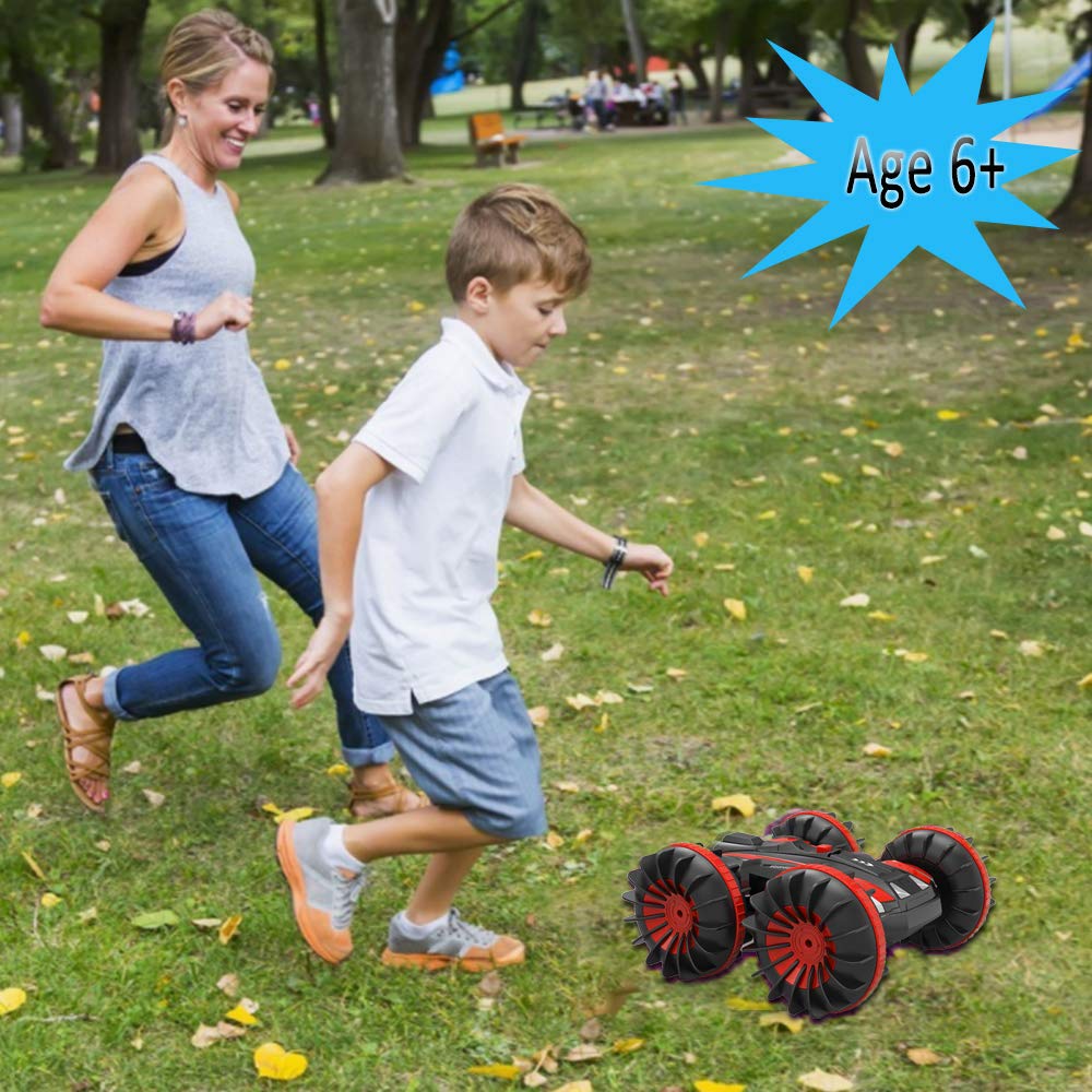 **Best Remote Control Cars for Kids - 4WD 2.4Ghz Waterproof RC Stunt Vehicles, Off-Road Rock Crawler & Pool Water Toys - Perfect Gift for Boys & Girls (Christmas, Birthday, Party) - Indoor & Outdoor Play**