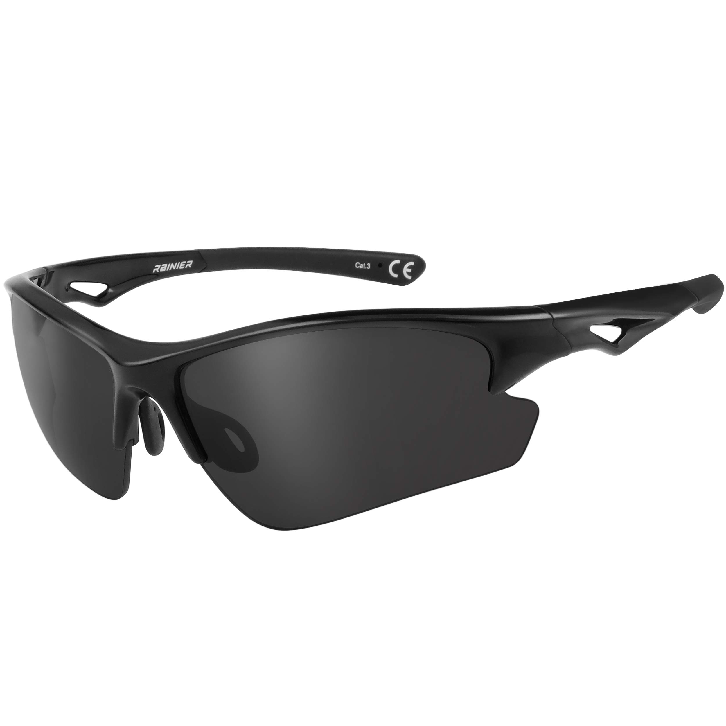 FLUX Rainier Polarized Sports Sunglasses for Men & Women - UV Protection, Lightweight & Durable PC Lenses - Perfect for Running, Cycling, Hiking & Outdoor Adventures