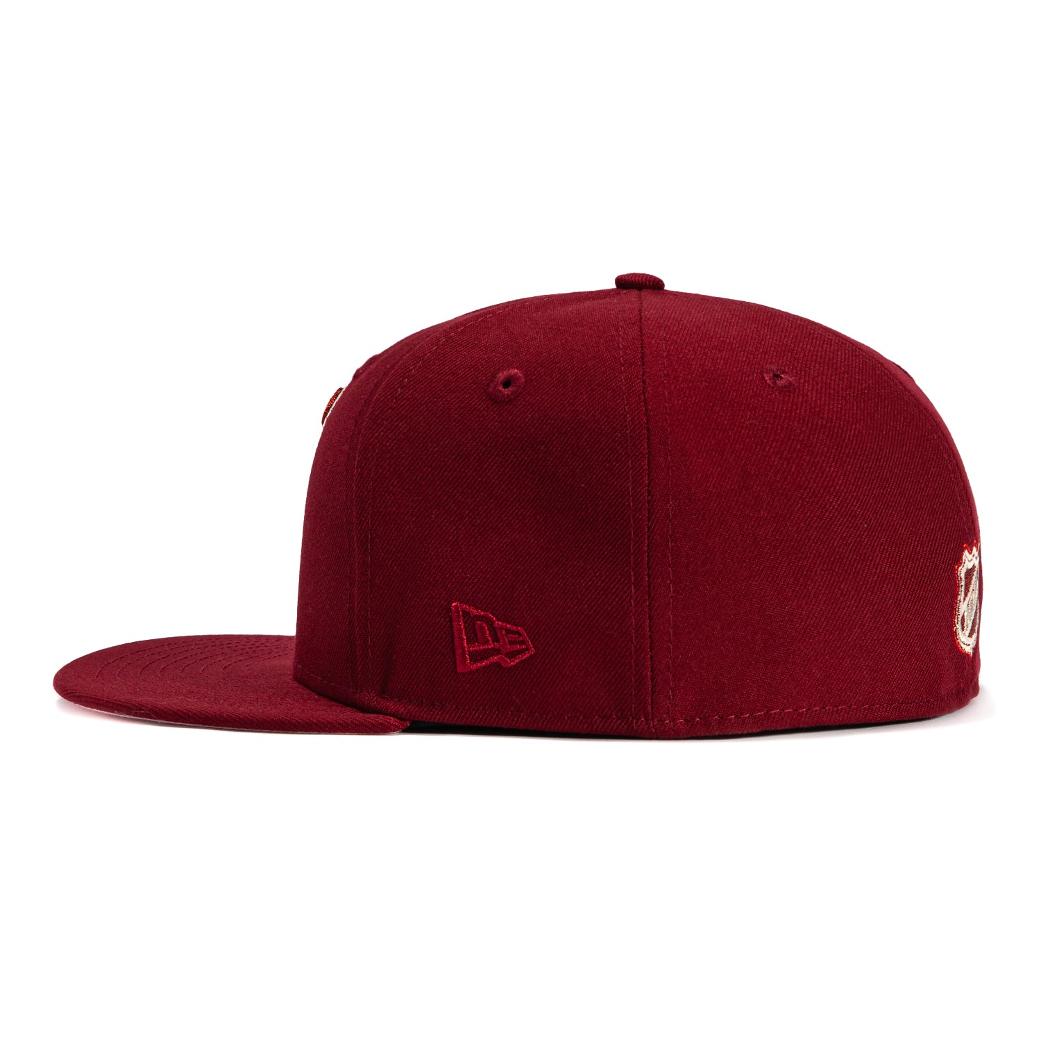 New Era 59Fifty MLB Baseball Cap - New Jersey Devils 25th Anniversary Patch Valentine's Day Edition in Cardinal Red | Stylish Sports Fan Gift for Men & Women | Perfect for Games, Parties & Casual Wear