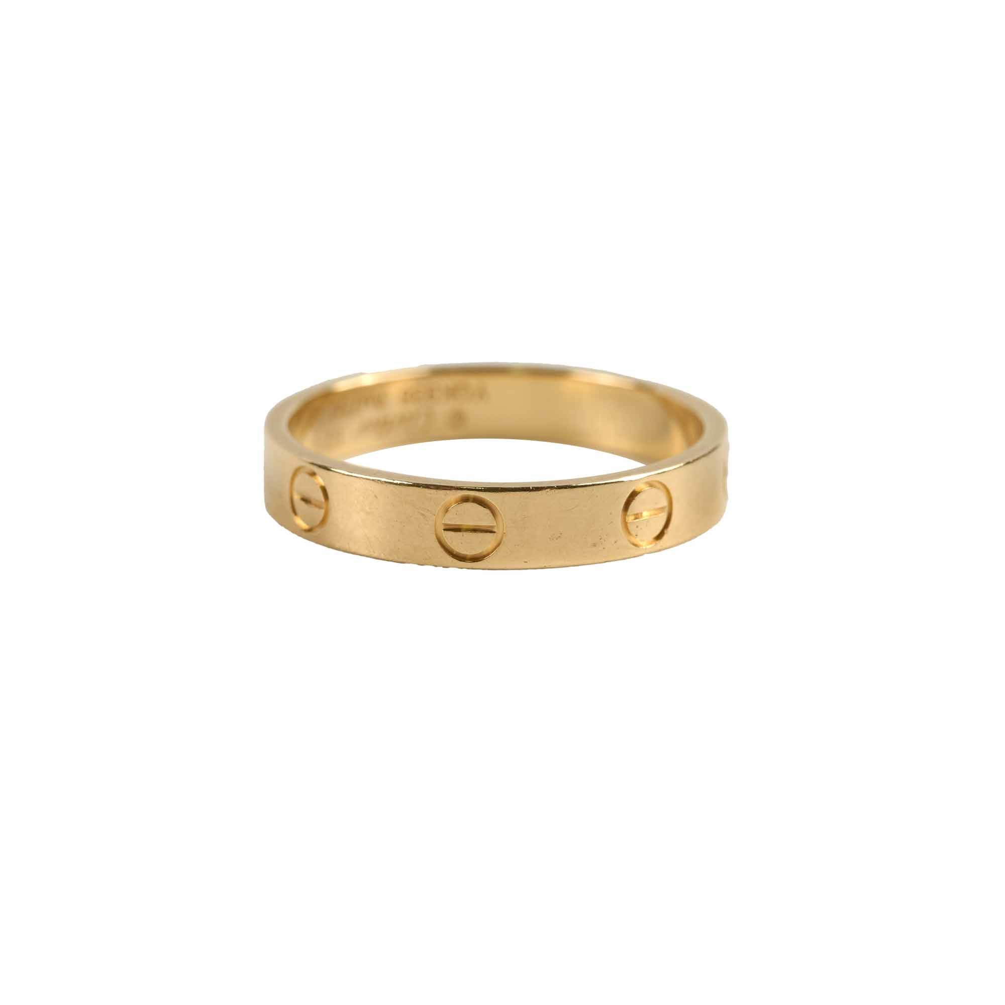 Cartier Love Ring 18K Yellow Gold Size 57 - Luxury Wedding Band for Women & Men, Perfect for Anniversaries & Romantic Gifts