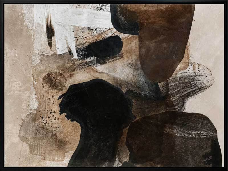 Earthen Hues Canvas Art Print - Nature Inspired Wall Decor for Living Room, Bedroom & Office | Handmade Landscape Painting Home Decor