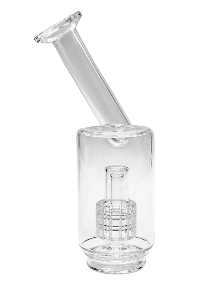 Premium Mini Matrix Percolator Glass Bubbler - Flat Top Design for Smooth Hits | Perfect for Concentrates, Herbs & Essential Oils | Portable & Durable for Travel, Home Use & Meditation Sessions