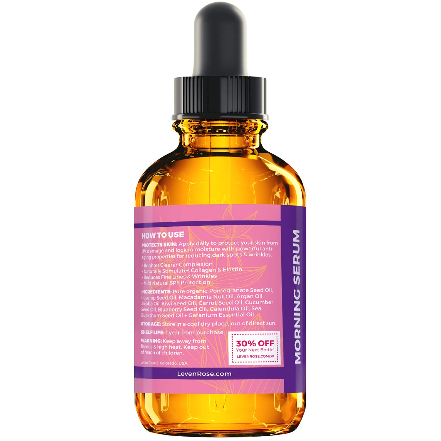 Best Vitamin C Brightening Serum Set with Rosehip Night Serum & Argan Morning Serum - Anti-Aging, Hydrating & Glowing Skin Care Essentials for Day & Night Use