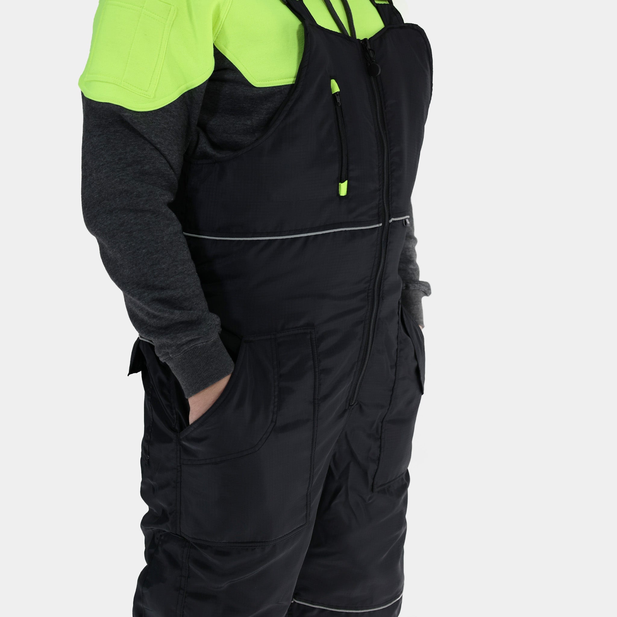Reflex Bib Overalls - Durable Work Overalls for Men & Women - Comfortable & Adjustable for Construction, Farming & Outdoor Work