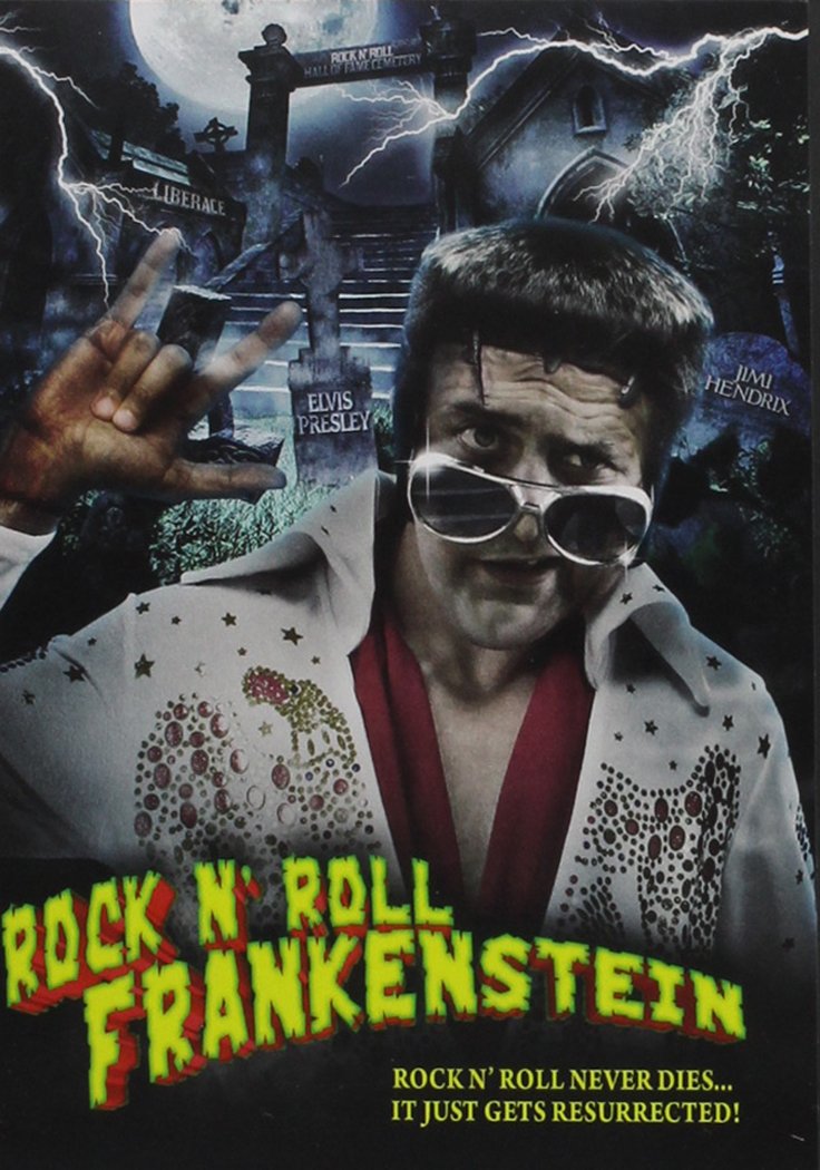 Rock N' Roll Frankenstein T-Shirt - Vintage Band Graphic Tee for Men & Women | Perfect for Concerts, Halloween & Rock Music Fans