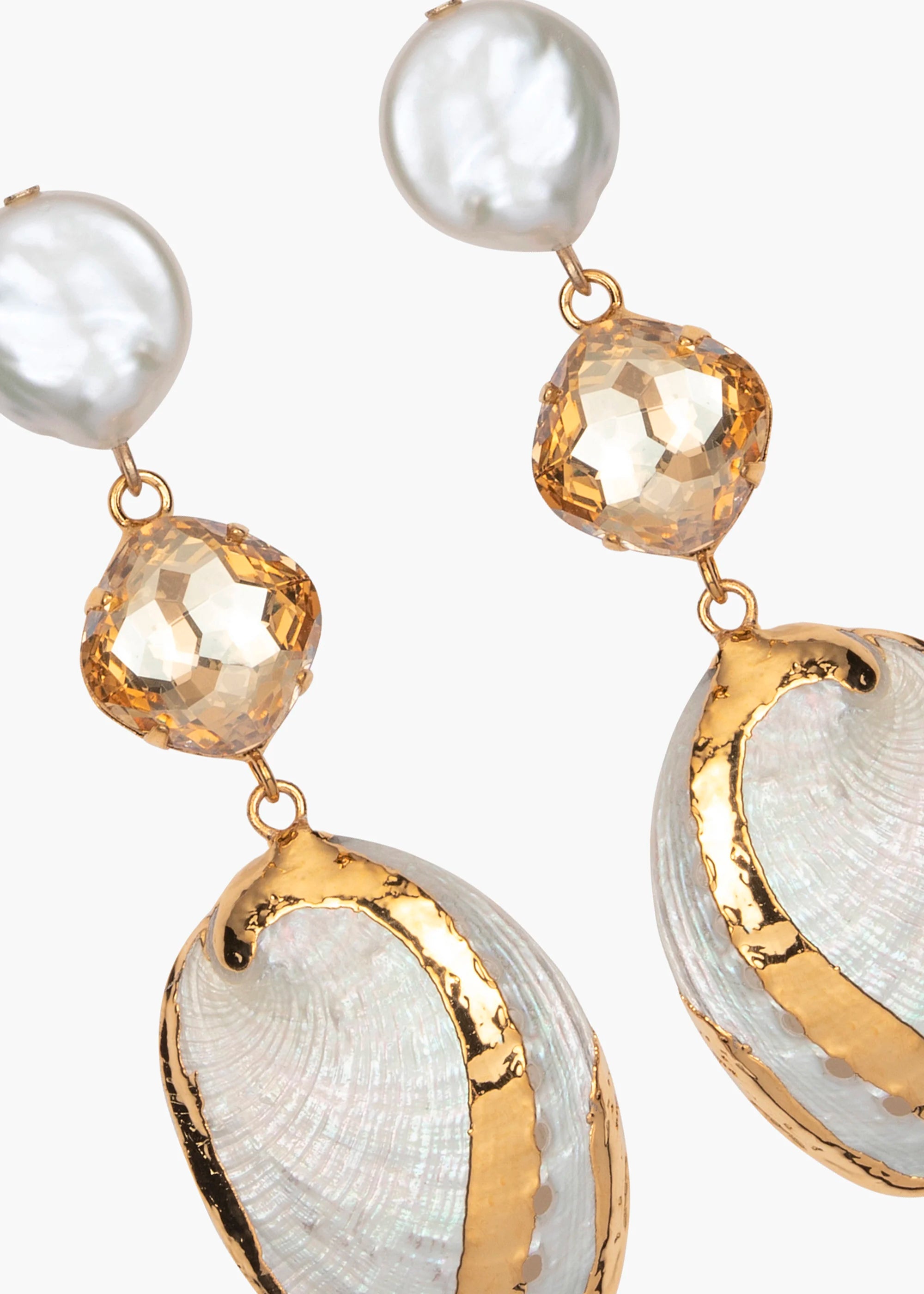 Neryssa Elegant Ivory Dangle Earrings for Women - Boho Chic Jewelry for Parties, Weddings & Everyday Wear