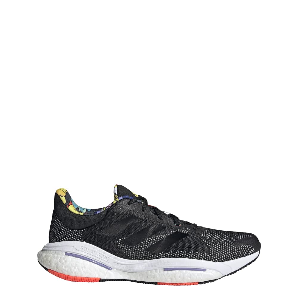 Adidas Men's Solarglide 5 Running Shoes - Lightweight Cushioned Sneakers for Jogging & Gym Workouts | Perfect for Road Running, Training & Fitness Enthusiasts