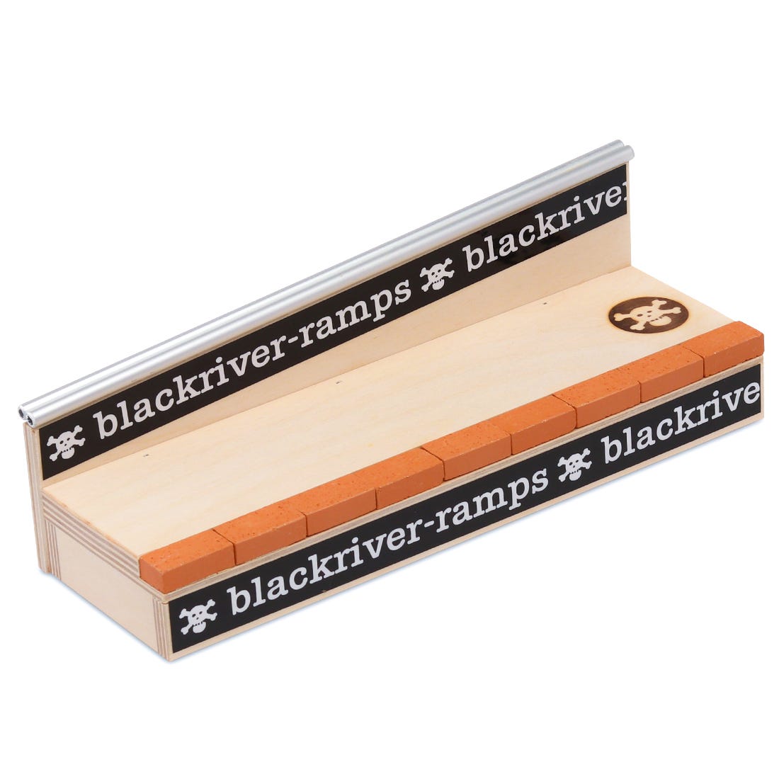 Blackriver Fingerboard Ramps Brick n Rail - Professional Finger Skateboard Obstacles for Tricks & Stunts - Perfect for Skate Park Simulation & Indoor Play