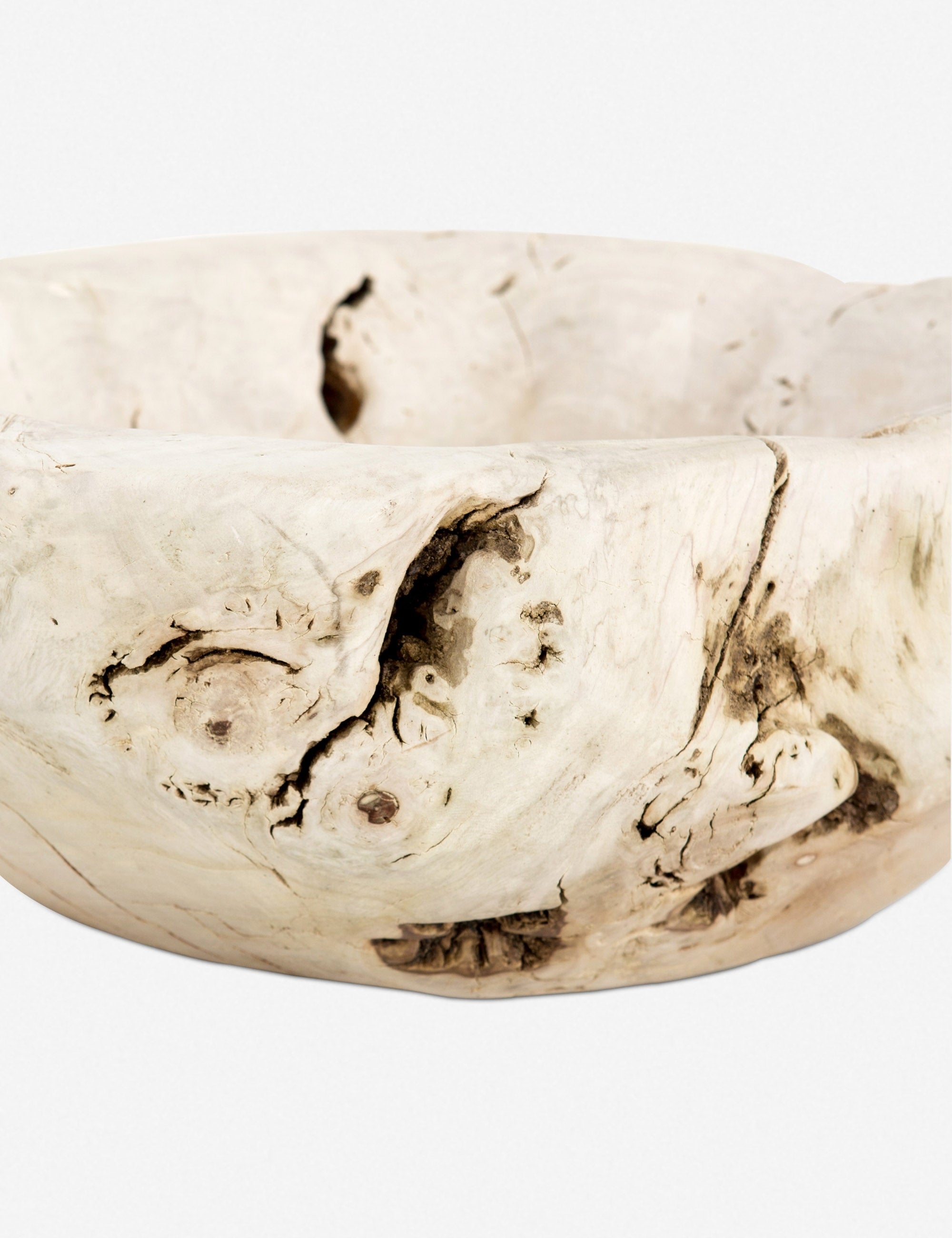 Handcrafted Aspen Reclaimed Wood Bowl - Rustic Farmhouse Decor for Kitchen, Dining Table & Home Centerpiece | Eco-Friendly Wooden Fruit Salad Bowl for Entertaining