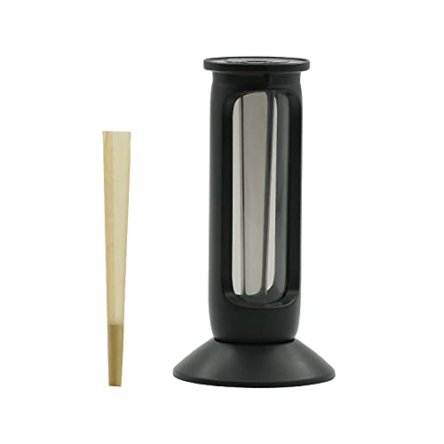 Dudubaby Electric Herb Grinder - Automatic Smoke Grinder & Cigarette Filling Machine - Perfect Gift for Men (Black) | Ideal for Rolling Tobacco, Herbs & Spices at Home or On-the-Go