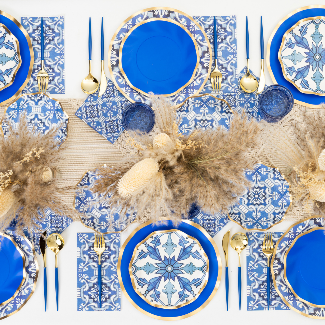 Moroccan Nights Table Setting - Exotic Boho Dinnerware Set for Home Decor & Entertaining | Perfect for Themed Parties, Weddings & Special Occasions