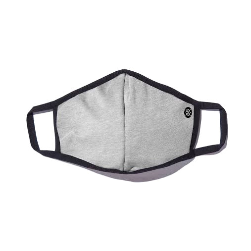 Stance Solid Black Face Mask with White Lining - Breathable Comfort for Everyday Wear, Sports & Outdoor Activities
