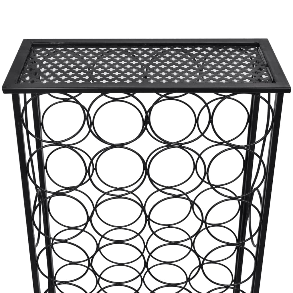 CHARMMA 28 Bottle Metal Wine Rack - Sturdy Wall Mounted Wine Storage Organizer for Kitchen, Dining Room, Bar & Cellar
