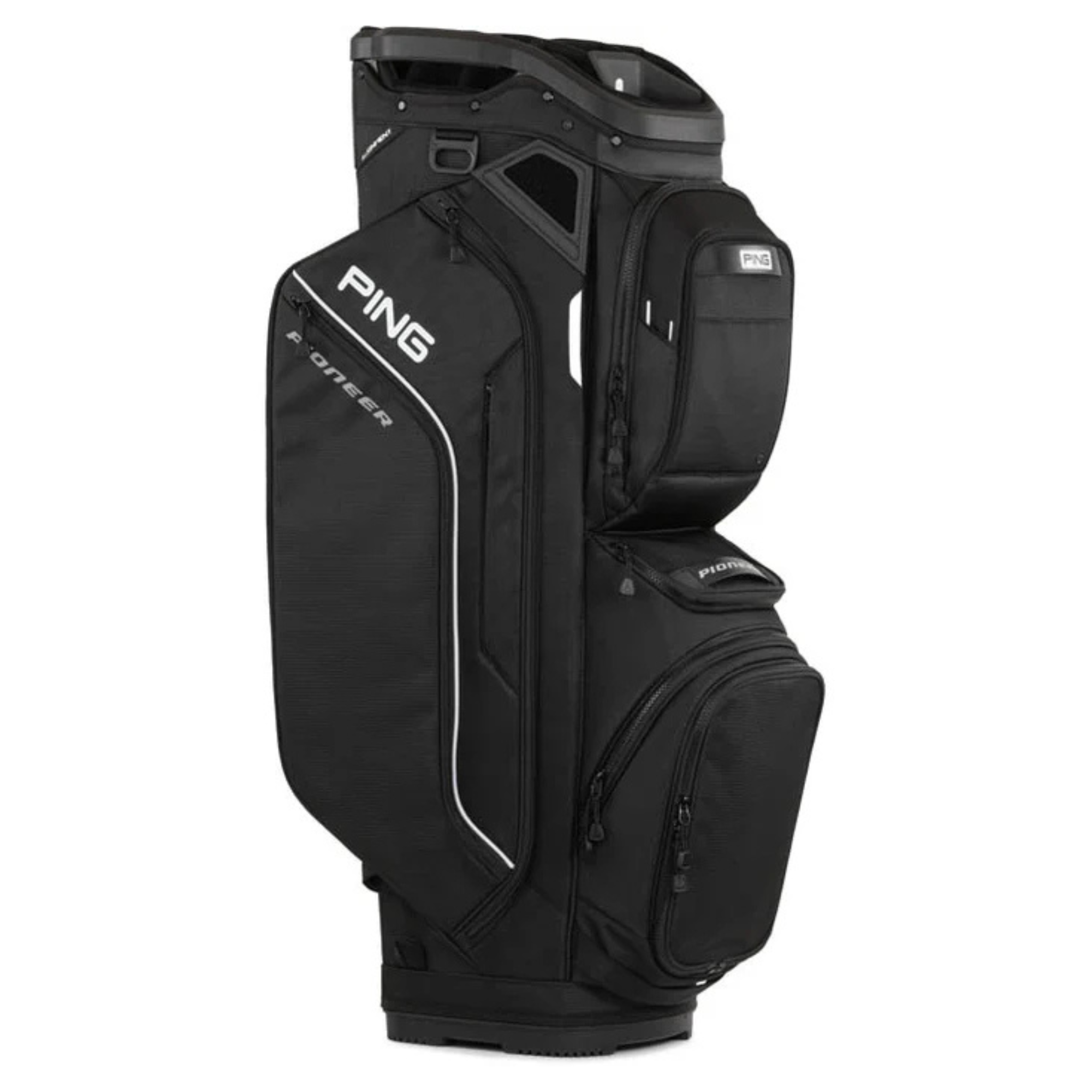 PING Pioneer 244 Golf Cart Bag - Lightweight Stand Bag with 14-Way Divider, Waterproof Pocket & Cooler - Perfect for Golf Tournaments & Driving Range Practice