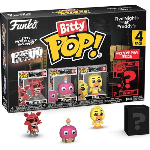 Bitty Pop! Five Nights at Freddy's Nightmare Collectible Figures (4 Pack Random) - Perfect for FNAF Fans, Horror Game Collectors & Office Desk Decor