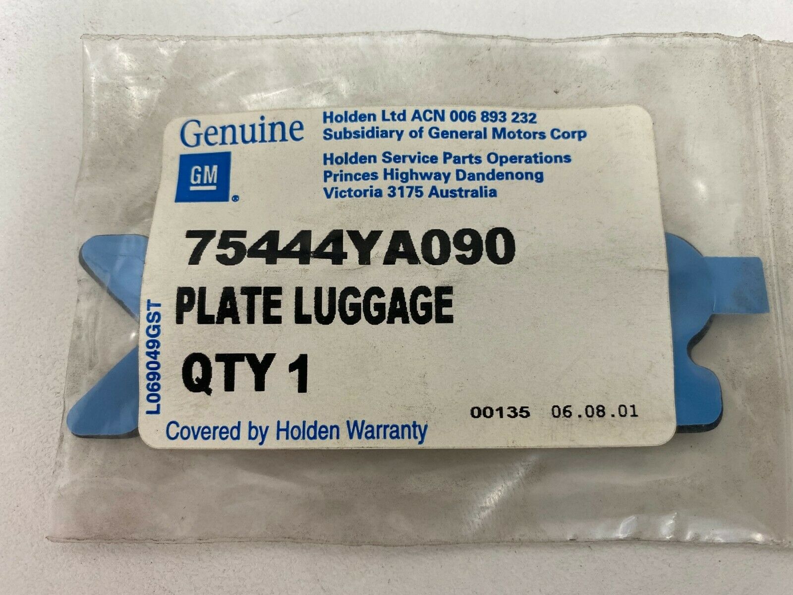Holden Genuine LE LF Nova JK JL Apollo Boot SLX Badge - Premium Car Accessories for Holden Vehicles - Perfect for Customization & Car Enthusiasts