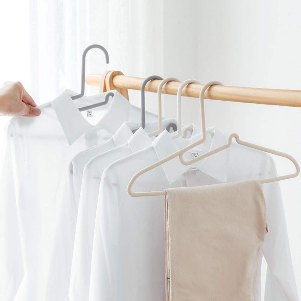 15 Pack Lightweight Plastic Clothes Hangers - Multi-Purpose Windproof Coat & Suit Hangers for Closet Organization, Travel & Laundry - Space Saving Durable Wardrobe Essentials